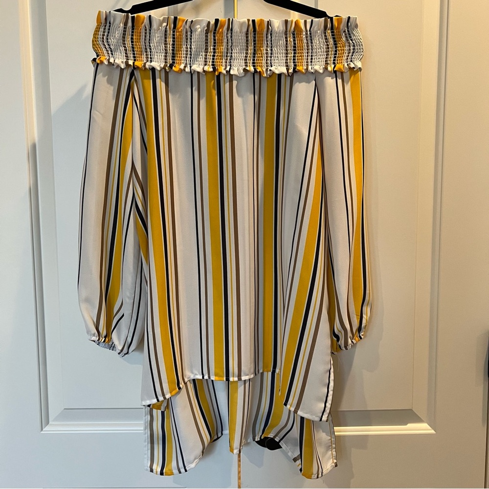 Nashville Predators Off the Shoulder Chiffon Tunic S